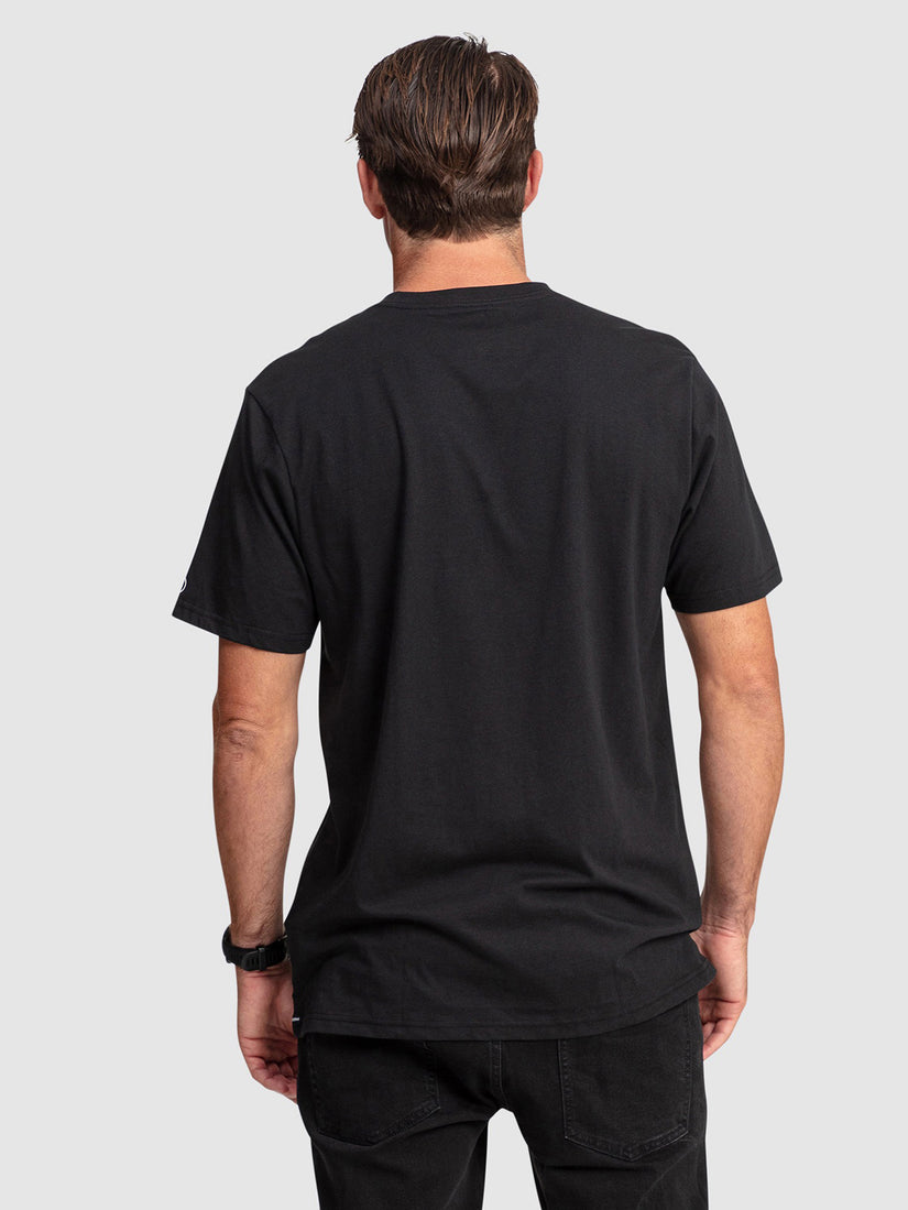 Volcom Aus Solid Short Sleeve T-Shirt - Black (view 5)