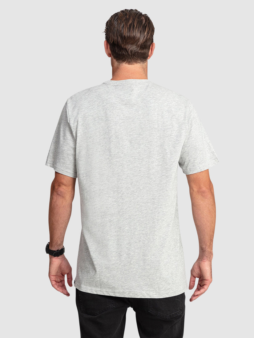 Aus Solid Short Sleeve T-Shirt - Grey Marle - Catani Clothing