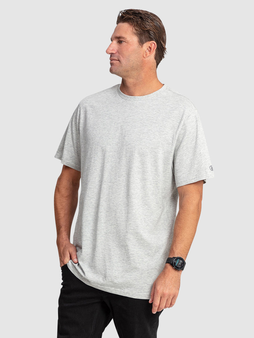 Aus Solid Short Sleeve T-Shirt - Grey Marle - Catani Clothing