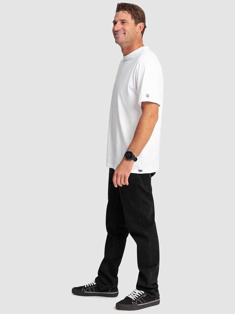Volcom Aus Solid Short Sleeve T-Shirt - White (view 3)