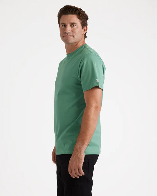 Aus Solid Short Sleeve Tee - Biscay Green