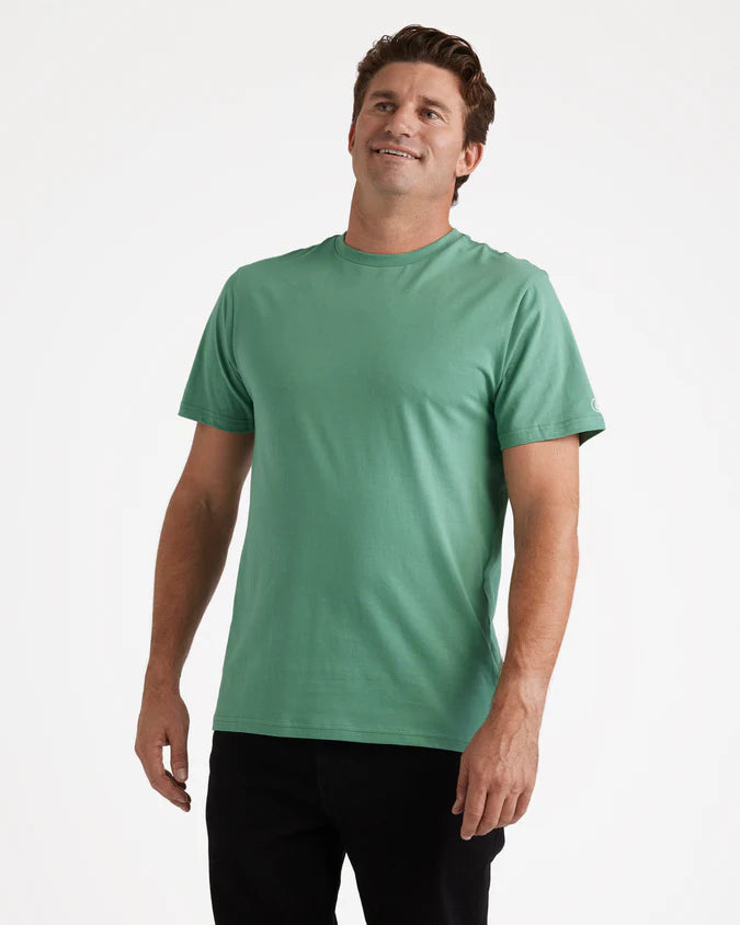 Aus Solid Short Sleeve Tee - Biscay Green
