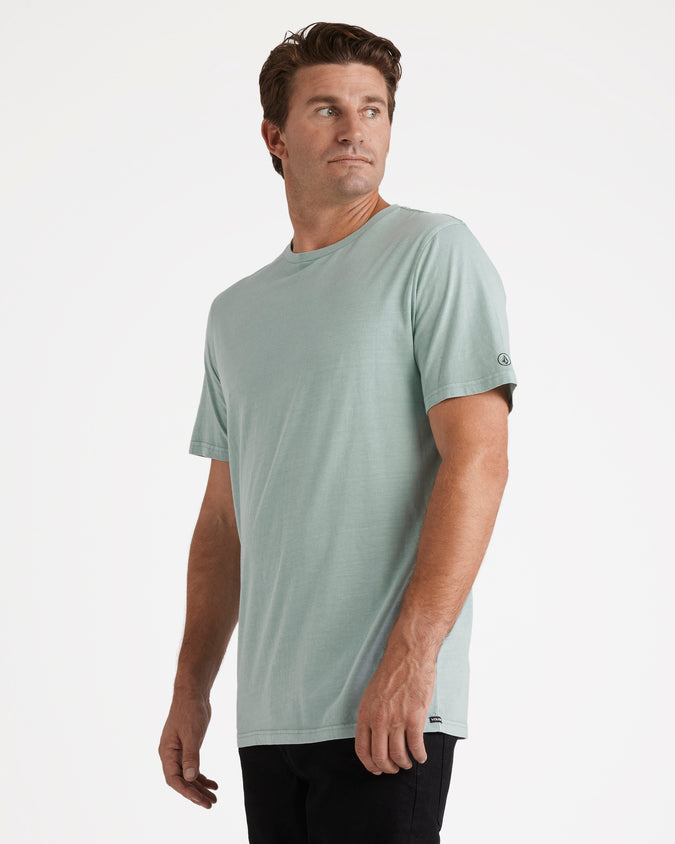 Volcom Aus Wash Short Sleeve Tee - Chambray (view 3)