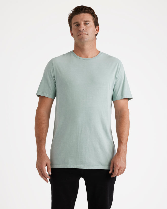Aus Wash Short Sleeve Tee - Chambray