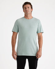 Aus Wash Short Sleeve Tee - Chambray - Catani Clothing