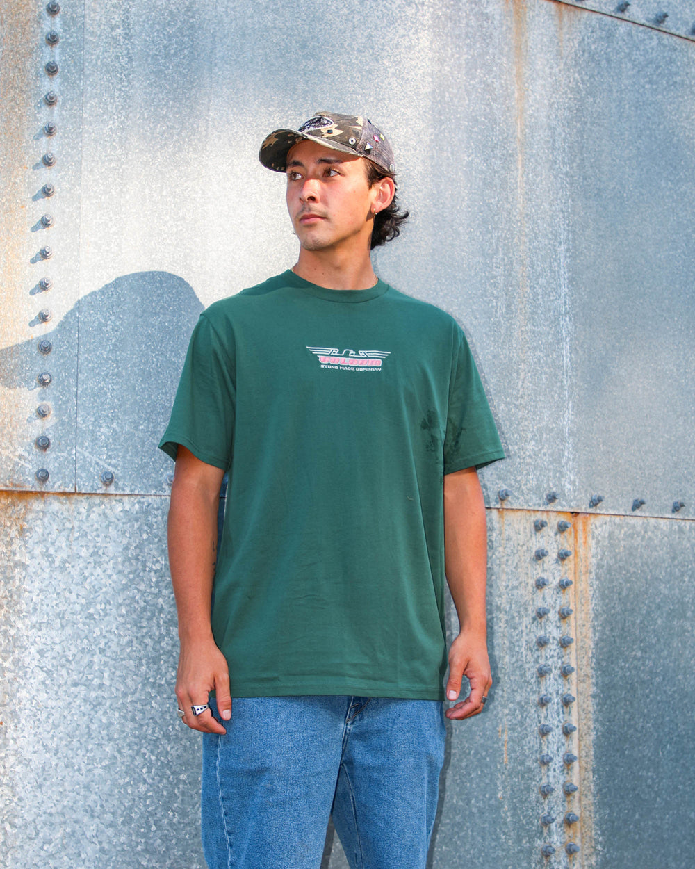 Volcom Swooped Short Sleeve Tee - Billiard (view 7)
