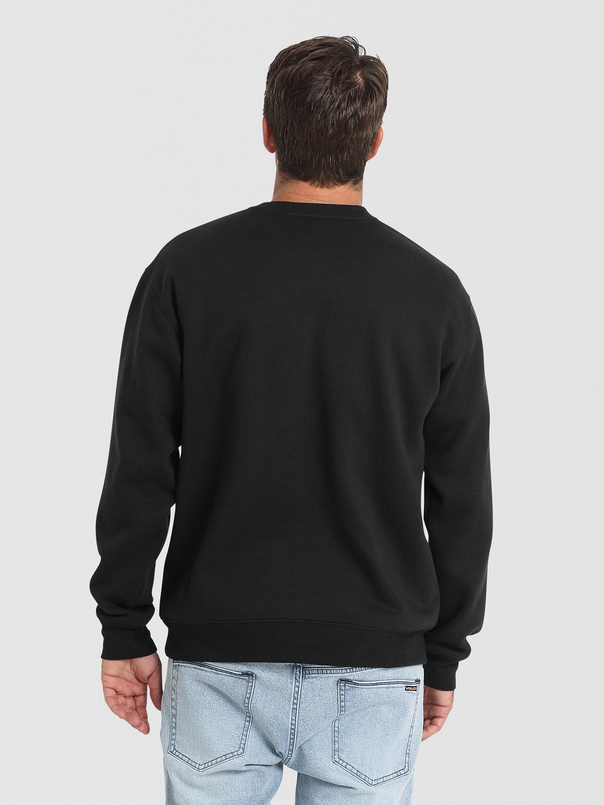 Volcom Vologo Crew Fleece - Black (view 3)