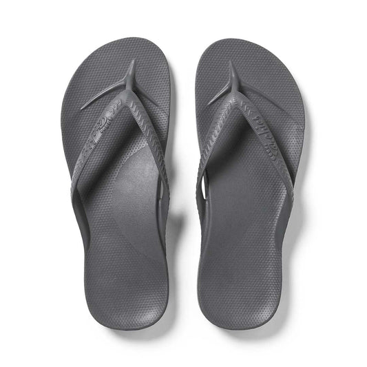 Arch Support Thongs - Classic - Charcoal - Catani Clothing