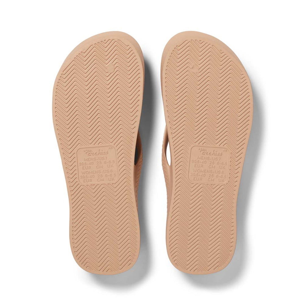 Arch Support Thongs - Tan