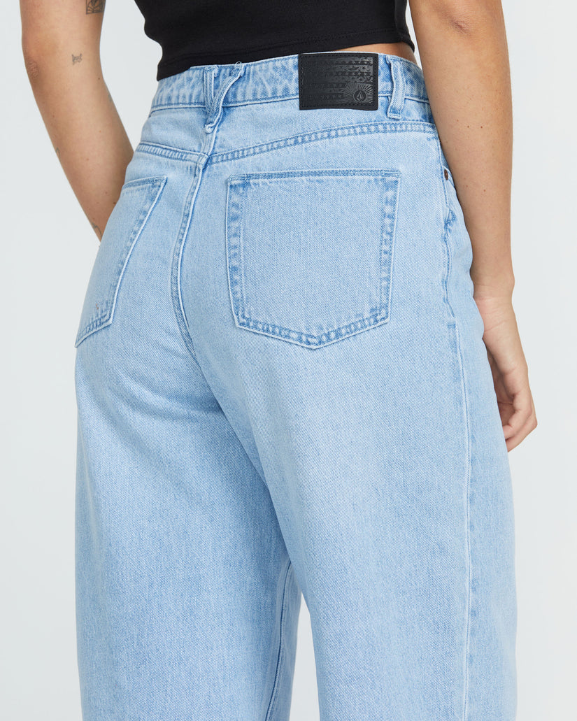 Volcom Stoned BF Hi Rise Jean - Blue Bird (view 7)
