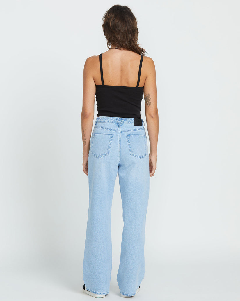 Volcom Stoned BF Hi Rise Jean - Blue Bird (view 3)