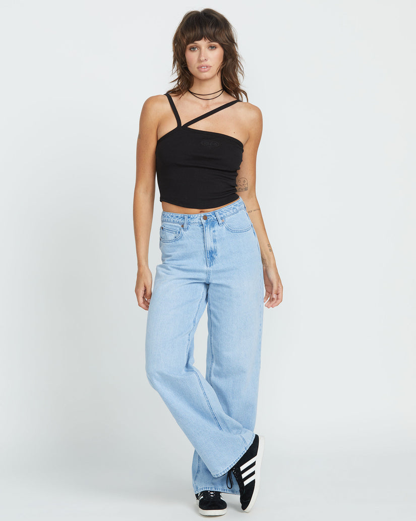 Volcom Stoned BF Hi Rise Jean - Blue Bird (view 4)
