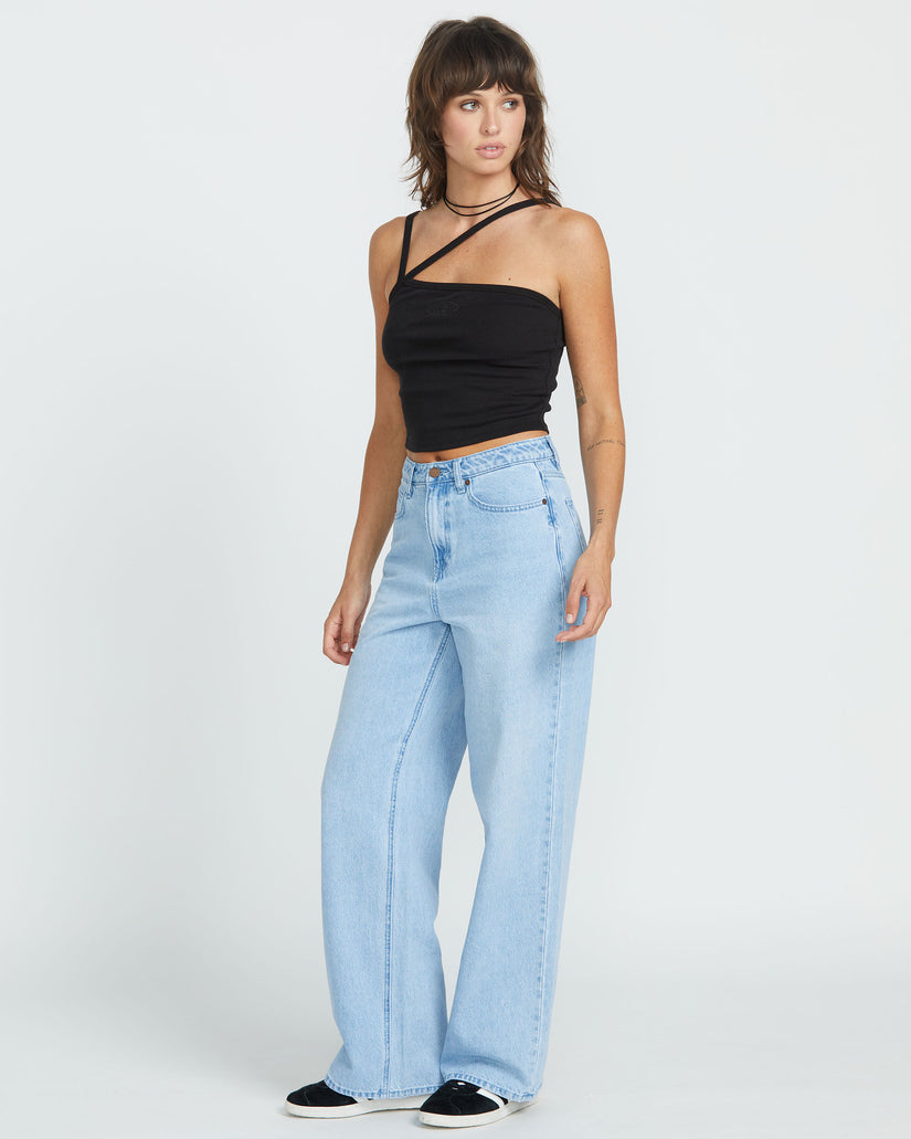 Volcom Stoned BF Hi Rise Jean - Blue Bird (view 5)