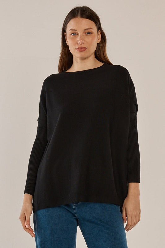 Blakely Batwing Sweater - Black