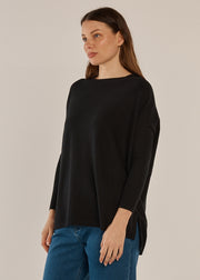 Betty Basics Blakely Batwing Sweater - Black (view 3)