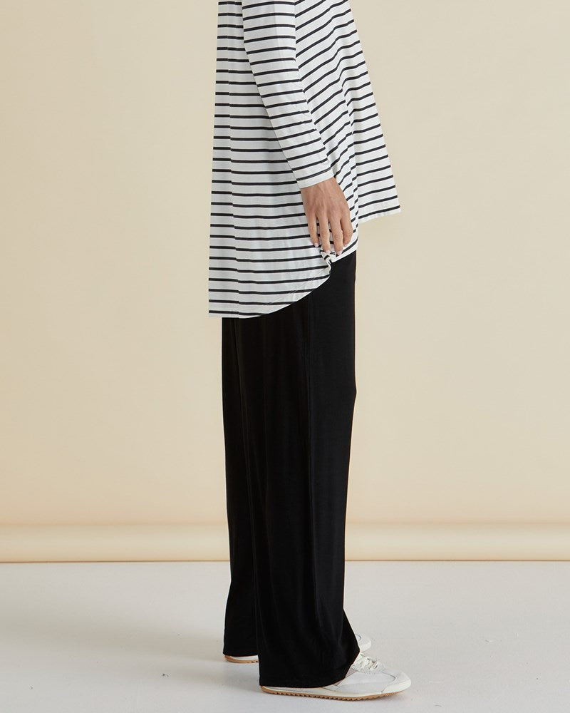 Weston Wide Leg Jogger - Black