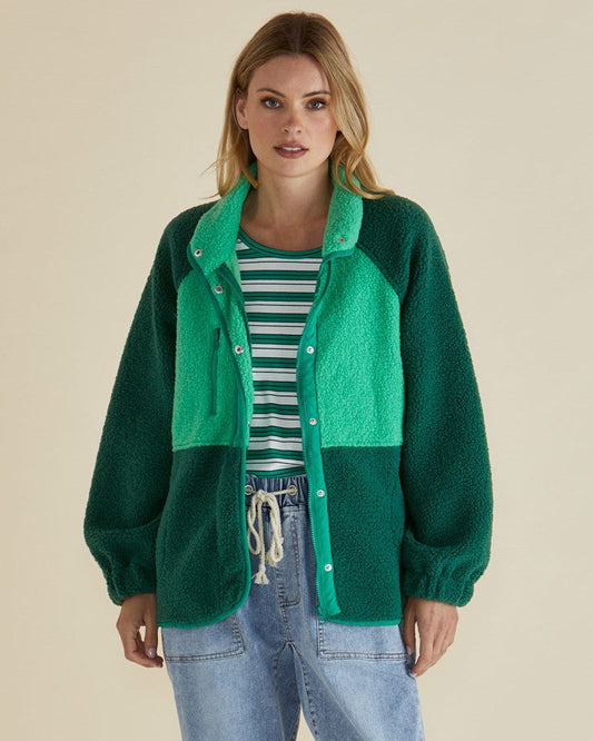 Franklin Fleecy Jacket - Green