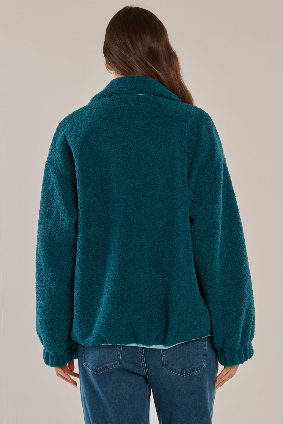 Jayne Fleece Jacket - Teal Green / Blue - Catani Clothing