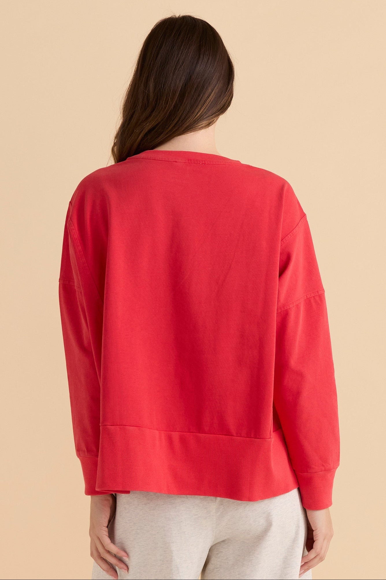 Betty Basics Iris Sweatshirt - Red (view 4)