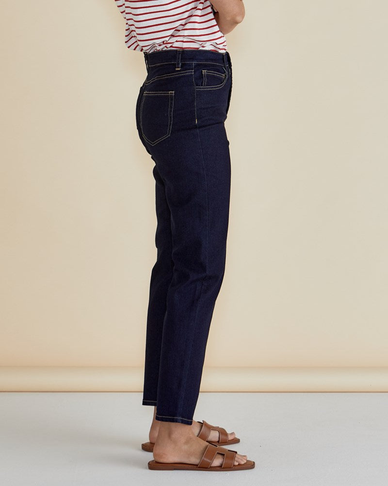 Betty Basics Stella Straight Leg Jeans - Indigo (view 3)