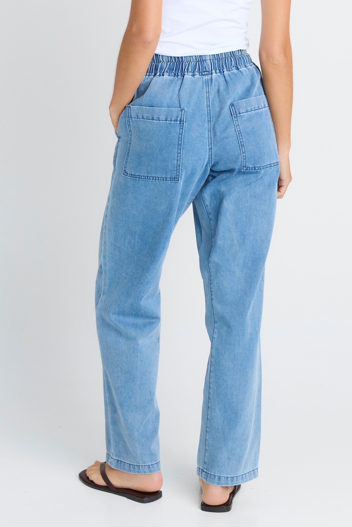Quinn Cotton Jogger - Blue Medium