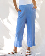 Parker Pant - Berry Blue Stripe - Catani Clothing