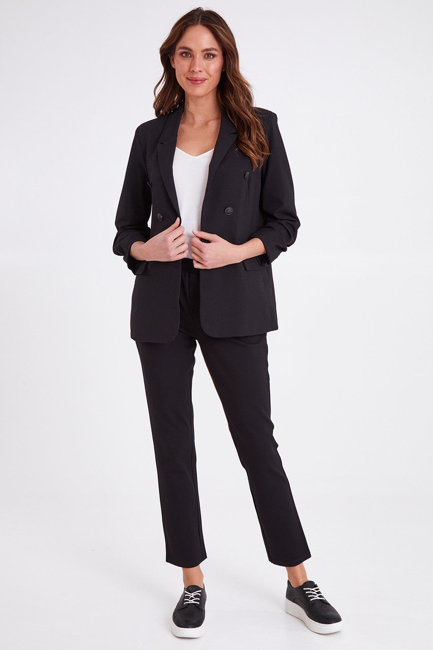 Voila Ponte Blazer - Black - Catani Clothing