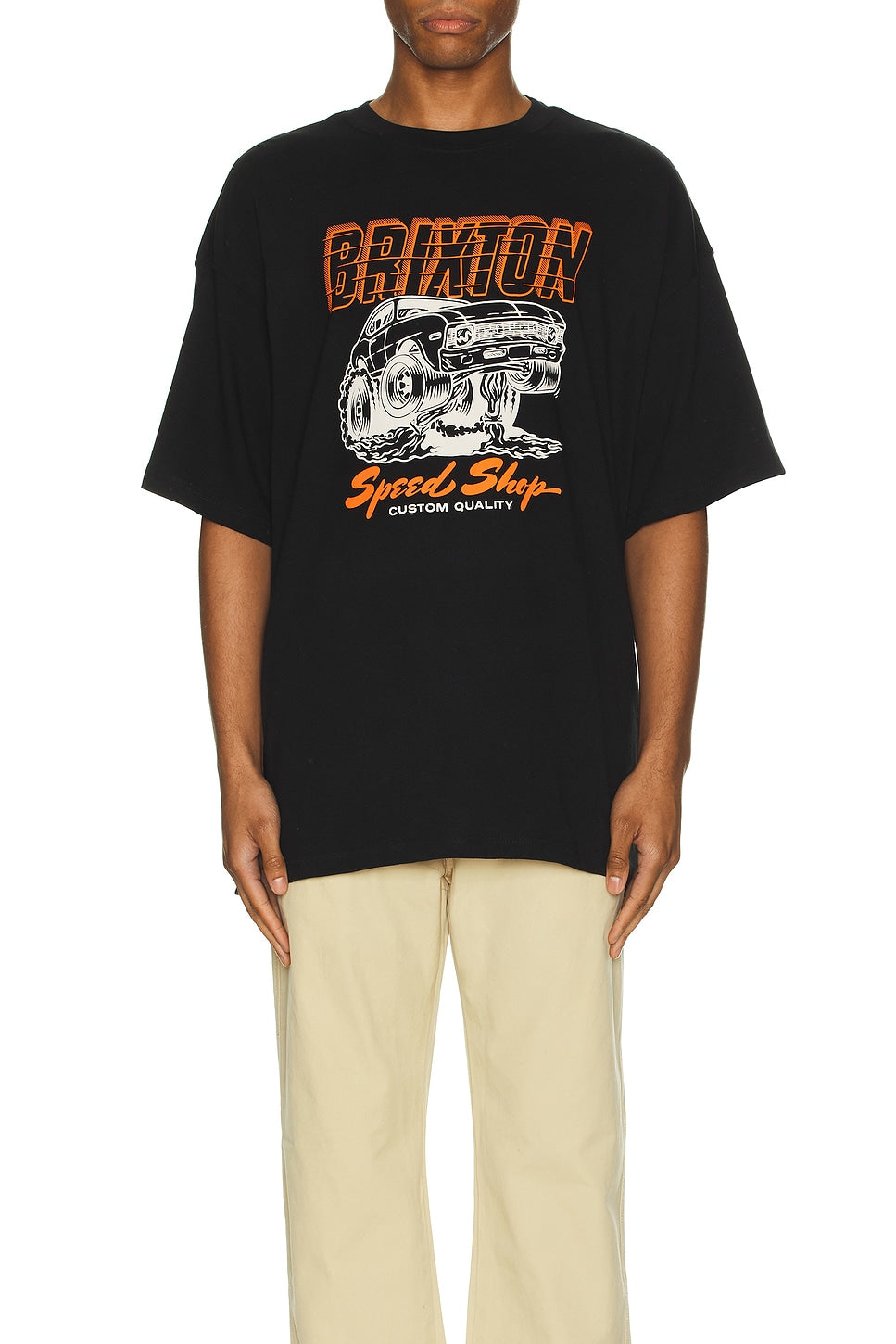 Brixton Smokey HW Relaxed Tee - Black Classic Wash (view 3)
