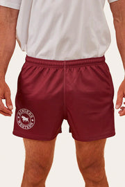 Ringers Footy Shorts - Burgundy - Catani Clothing