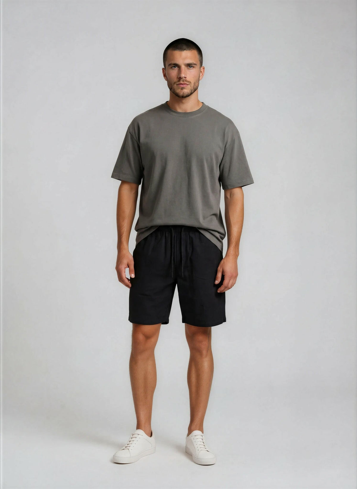 BLKWD Ziggy linen shorts in black