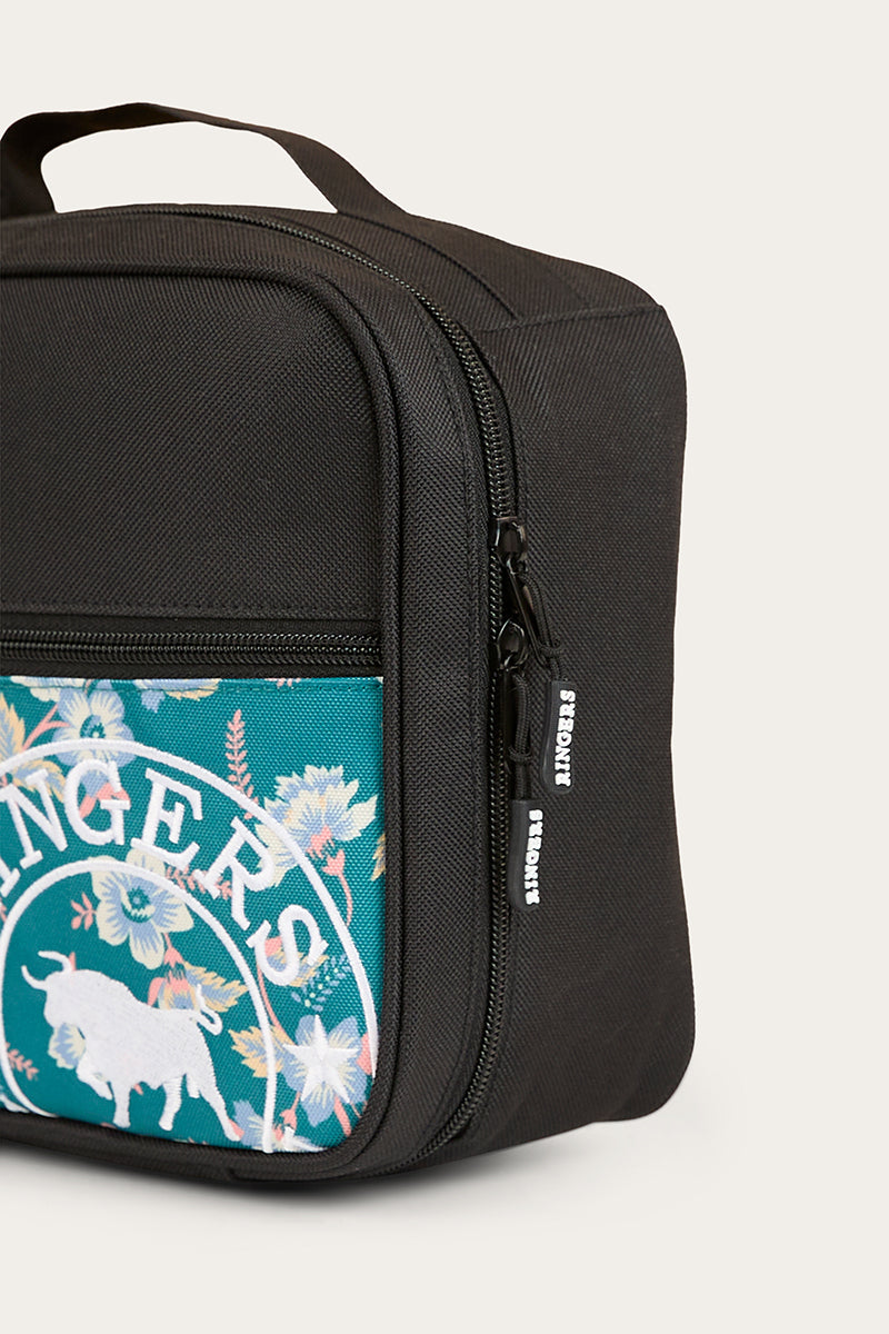 Baxter Lunch Box - Black / Floral - Catani Clothing