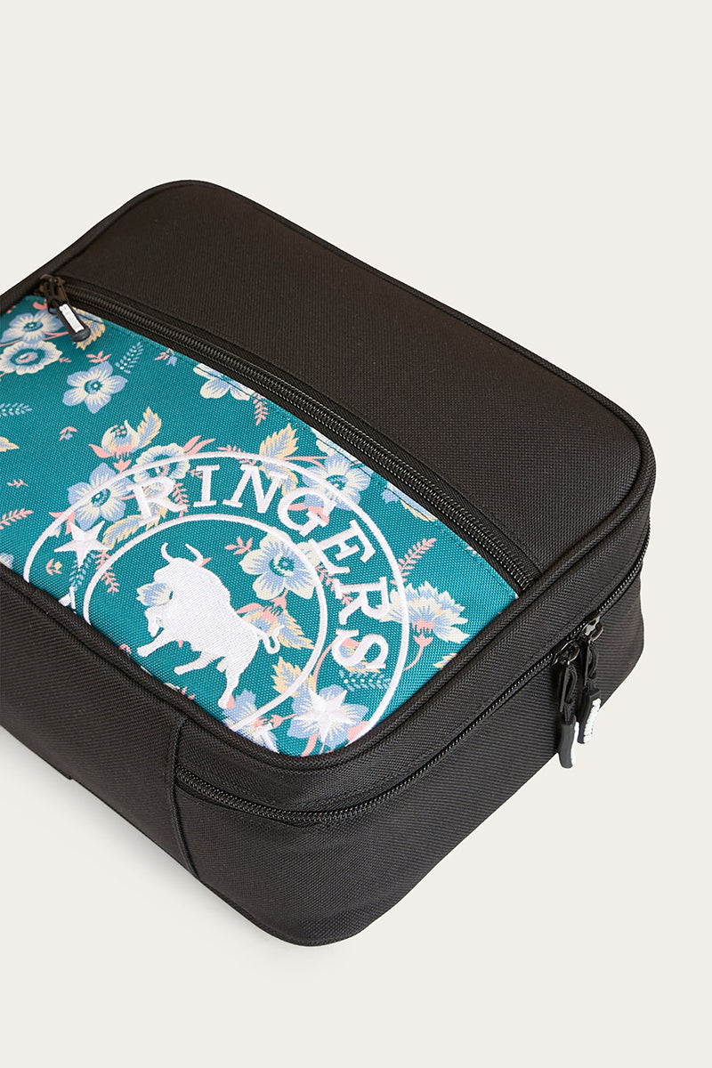 Baxter Lunch Box - Black / Floral