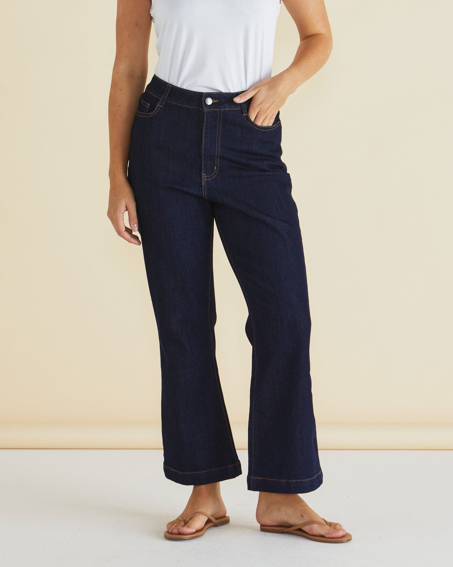 Fleur Bootleg Jean - Smoke Ink Denim