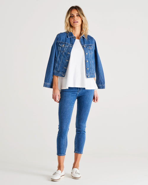Betty Basics Betty Essential Jeans - Vintage Blue (view 5)