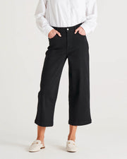Tabitha Crop Jean - Black - Catani Clothing