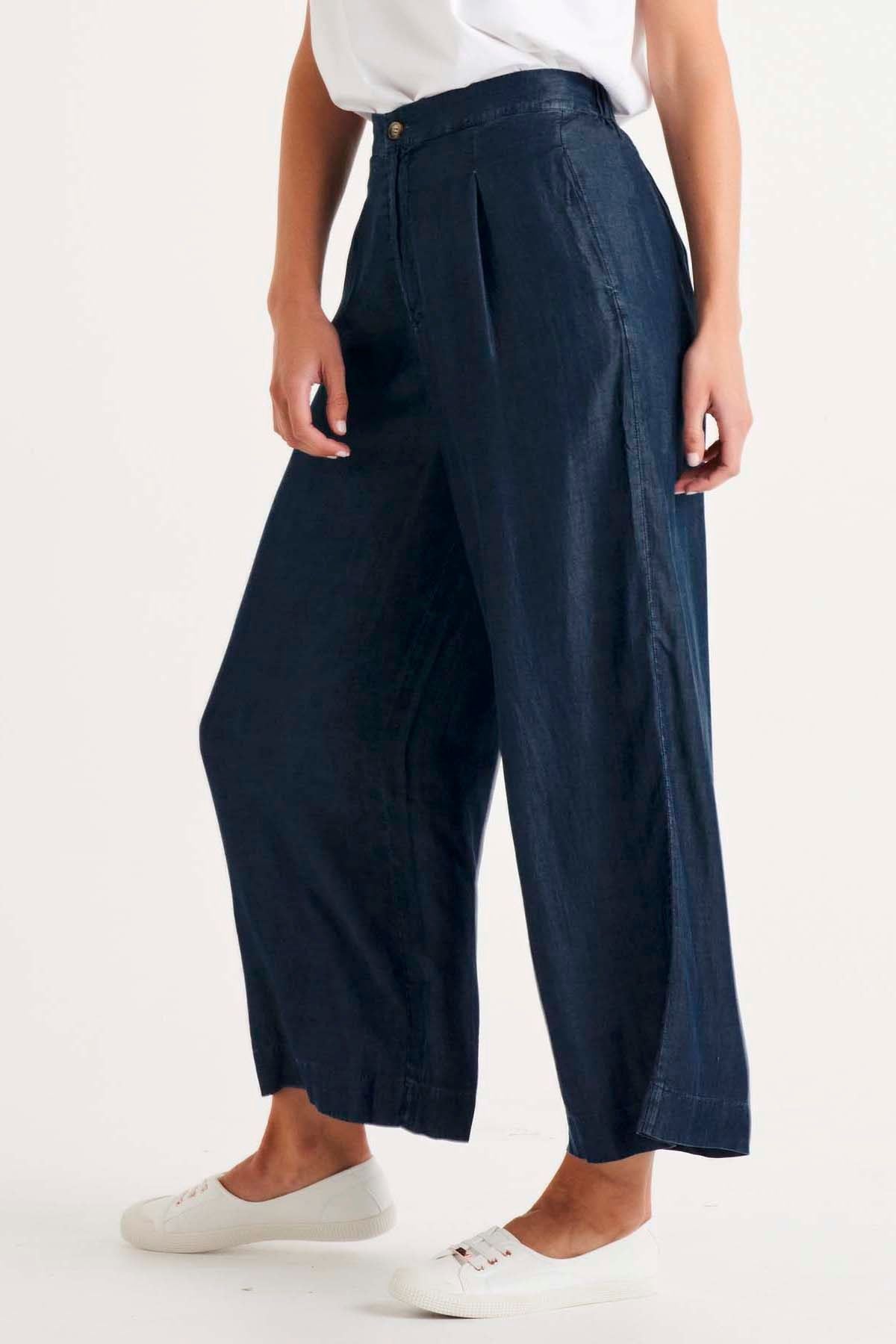Betty Basics Pia Palazzo Pant - Blue Haze (view 4)