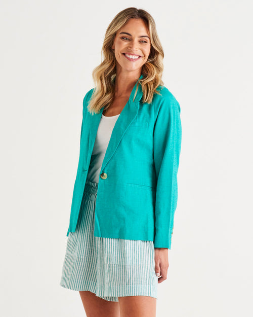 Lisset Blazer - Teal
