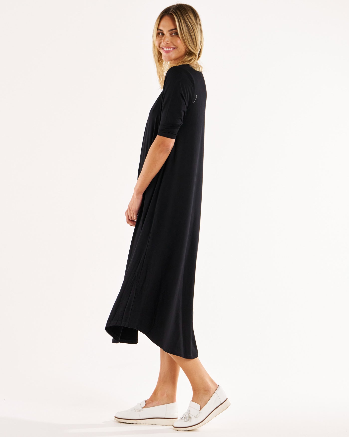 Betty Basics Marlene Bamboo Dress - Black (view 3)