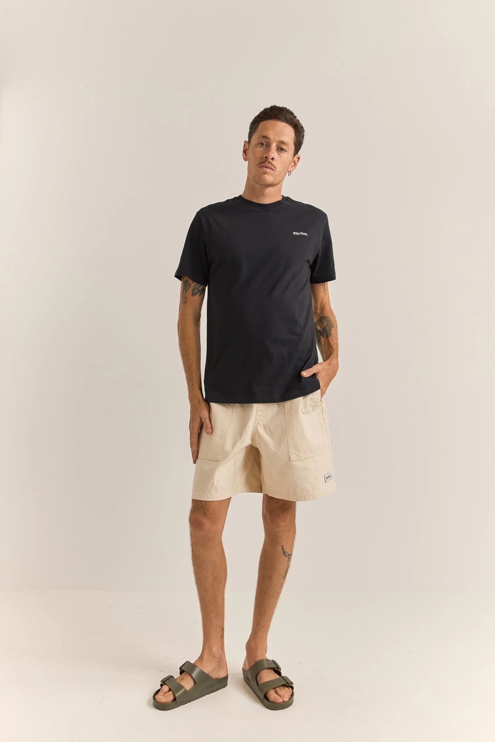 Rhythm Brand Tee - Black (view 3)