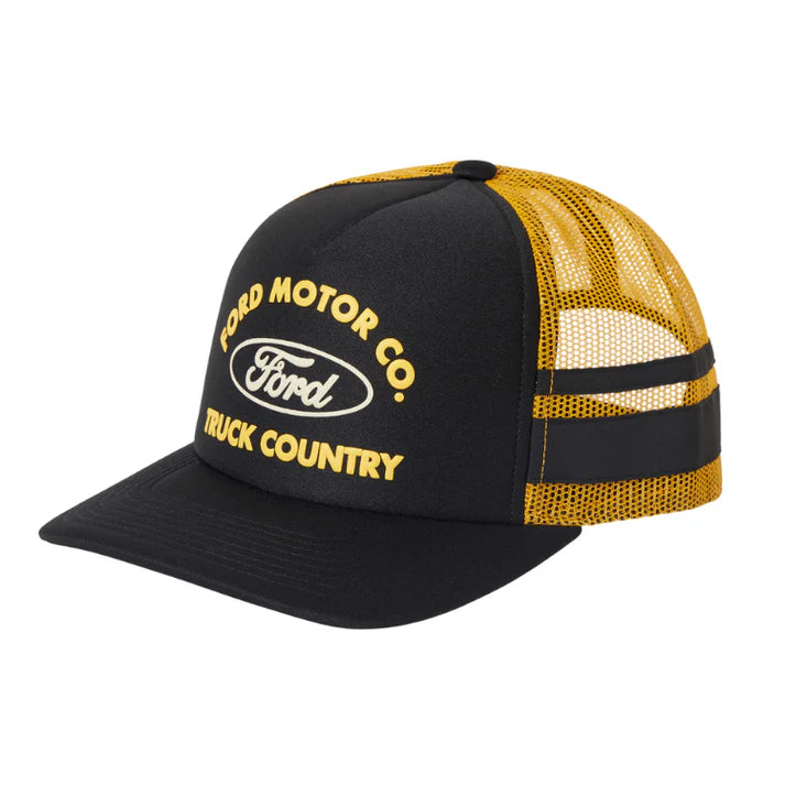 Ford Built Tough MP Trucker Hat - Burnt Rubber / Empire Yellow