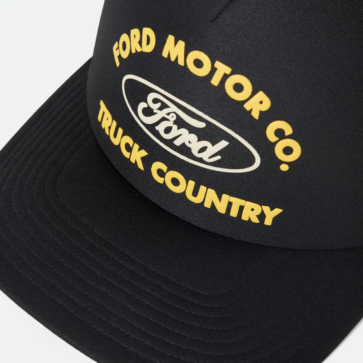 Ford Built Tough MP Trucker Hat - Burnt Rubber / Empire Yellow
