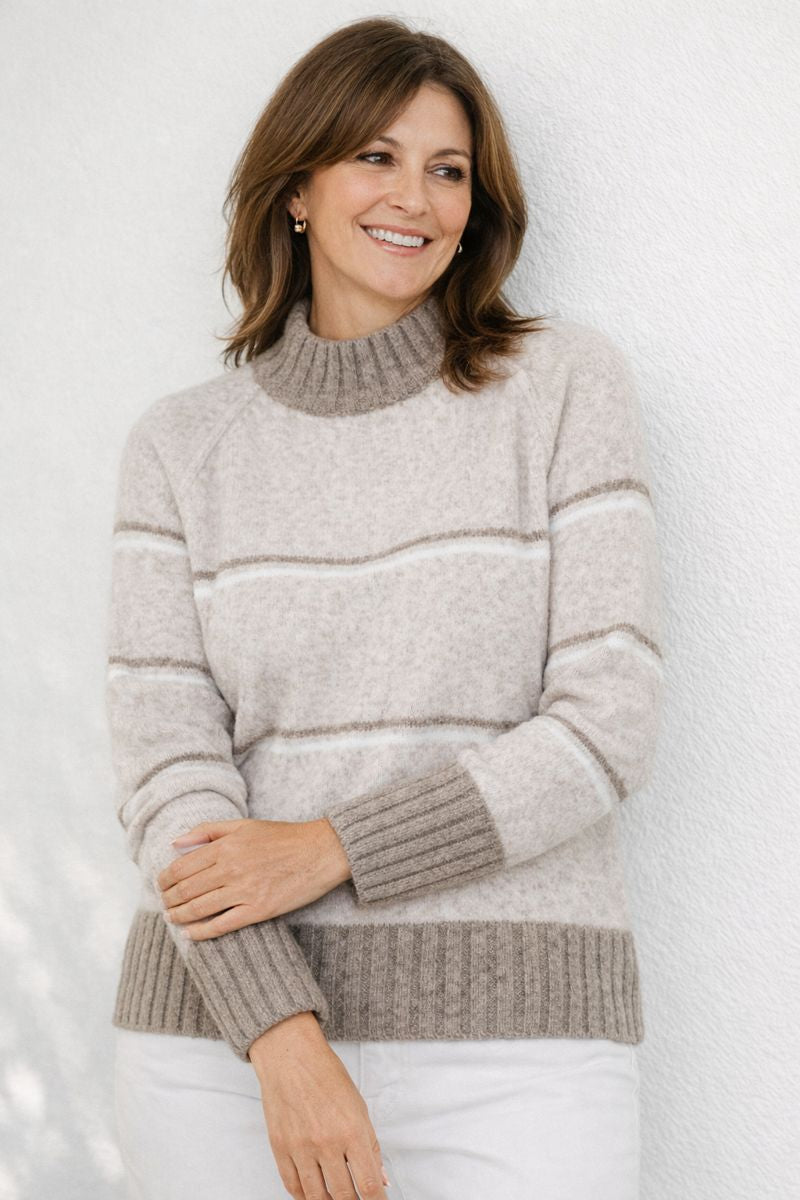 Austin Stripe Sweater - Multi - Catani Clothing