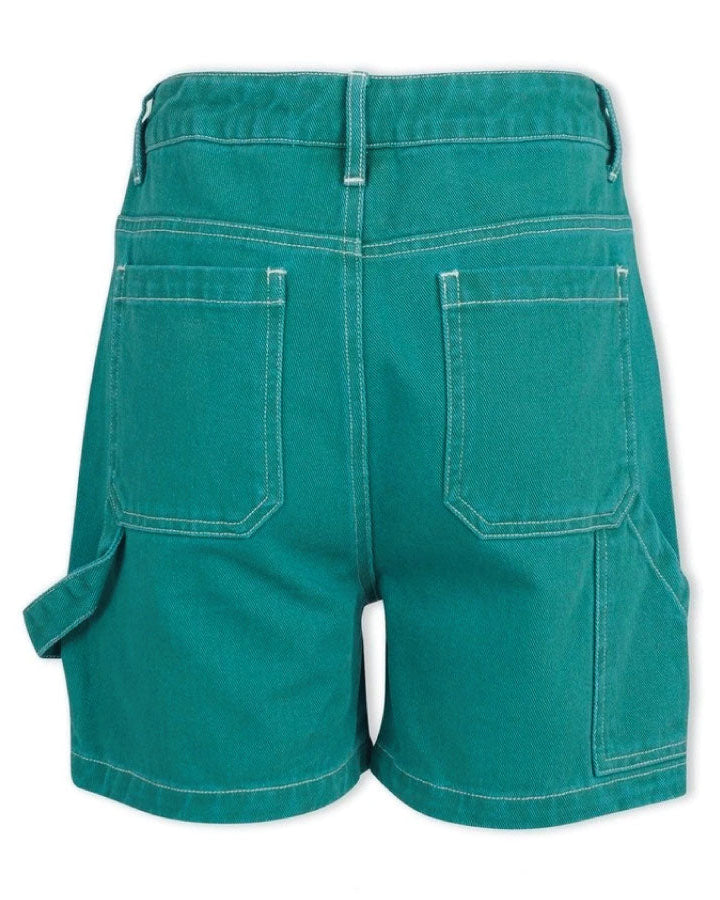 Eve Girl Sadie Carpenter Short in green - side