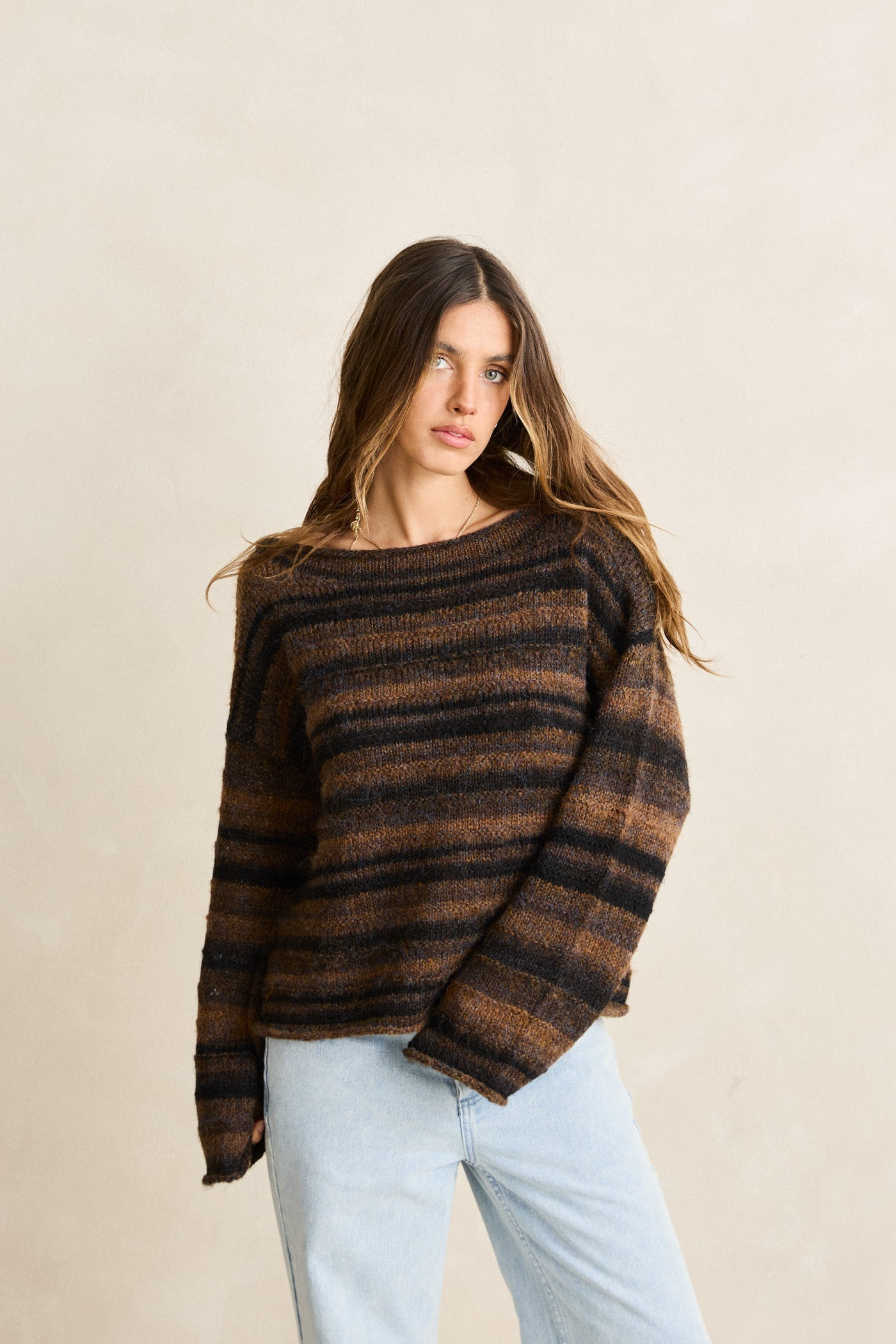Rhythm Baklava Knit Espresso detail