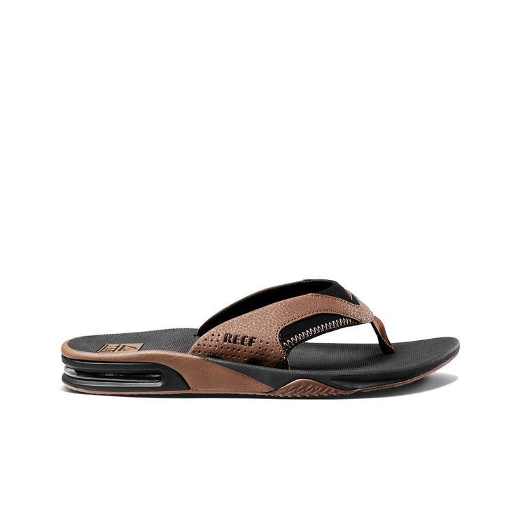 Reef Fanning Thong - Black / Tan (view 4)