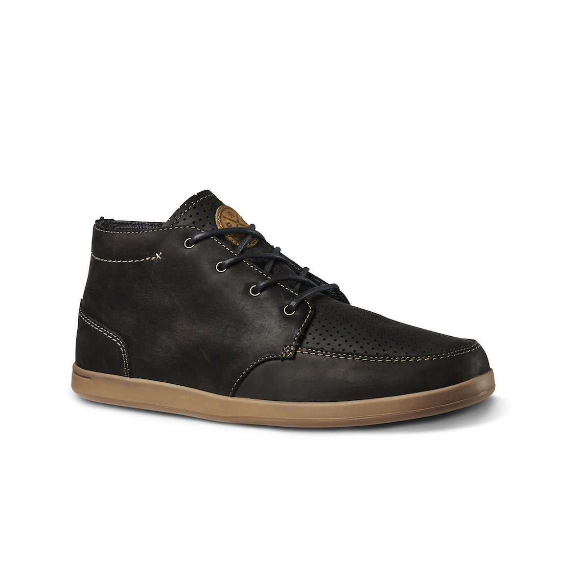 Reef Spiniker Mid NB Mens Shoe Black Rock Catani Clothing