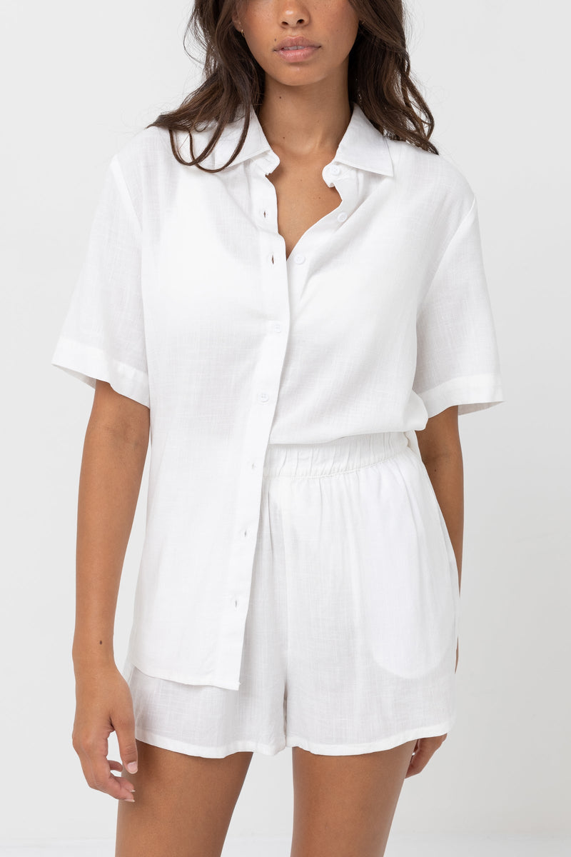 Classic Lounge Shirt - White - Catani Clothing