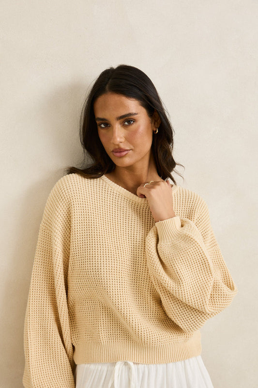 Classic Knit Jumper - Butter