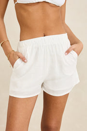Classic Beach Short - White - Catani Clothing