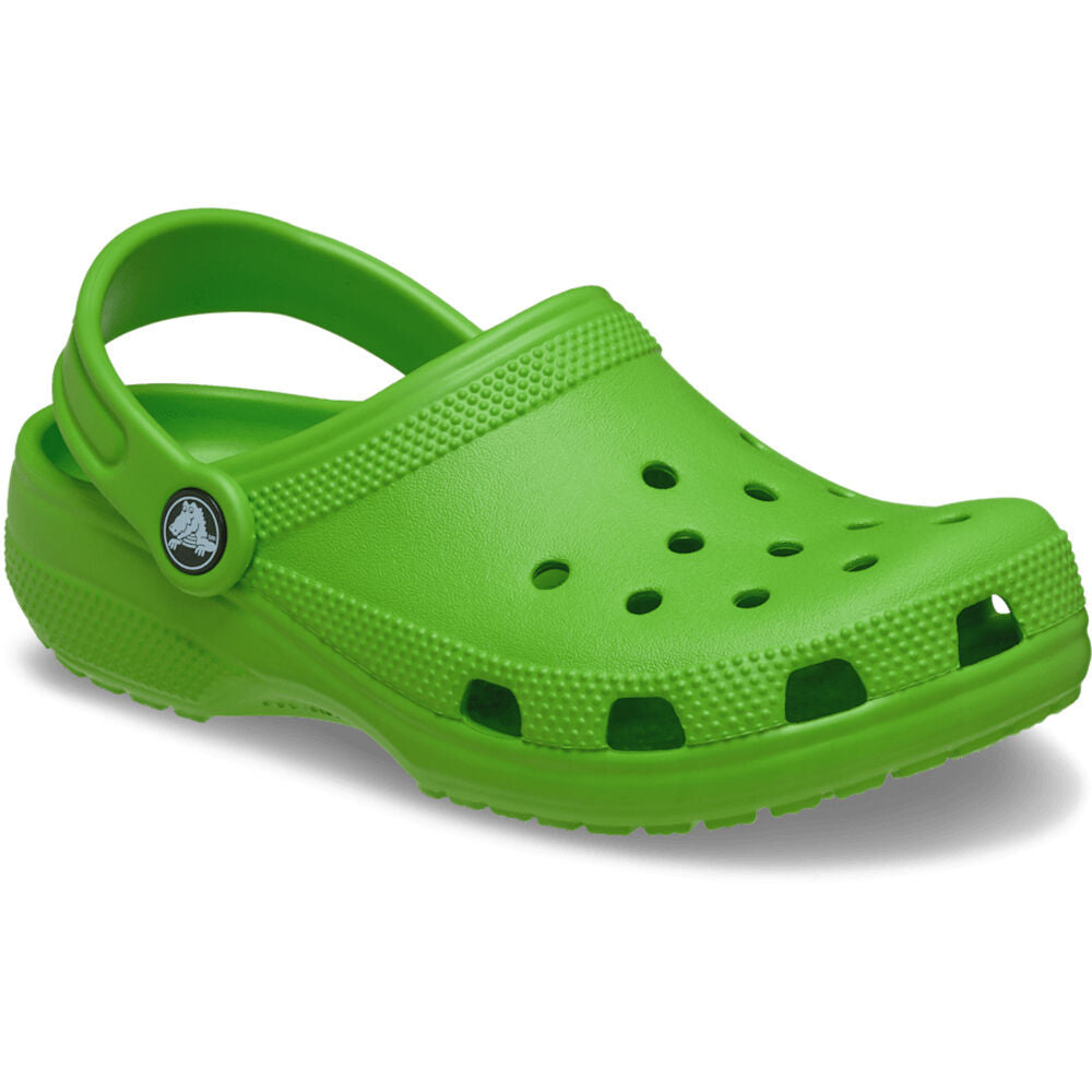Crocs Toddler Classic Clog in Crocs green - angle